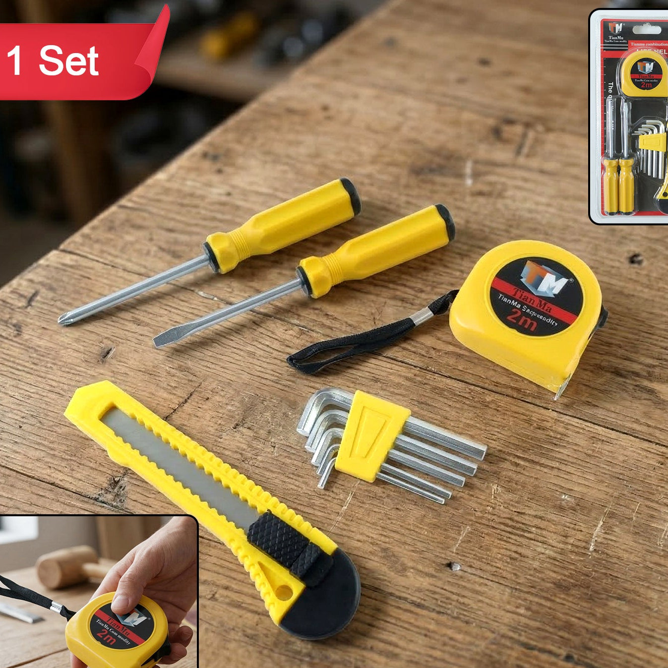 Compact Tianmu Combination Tool Set (9 Pc Set)