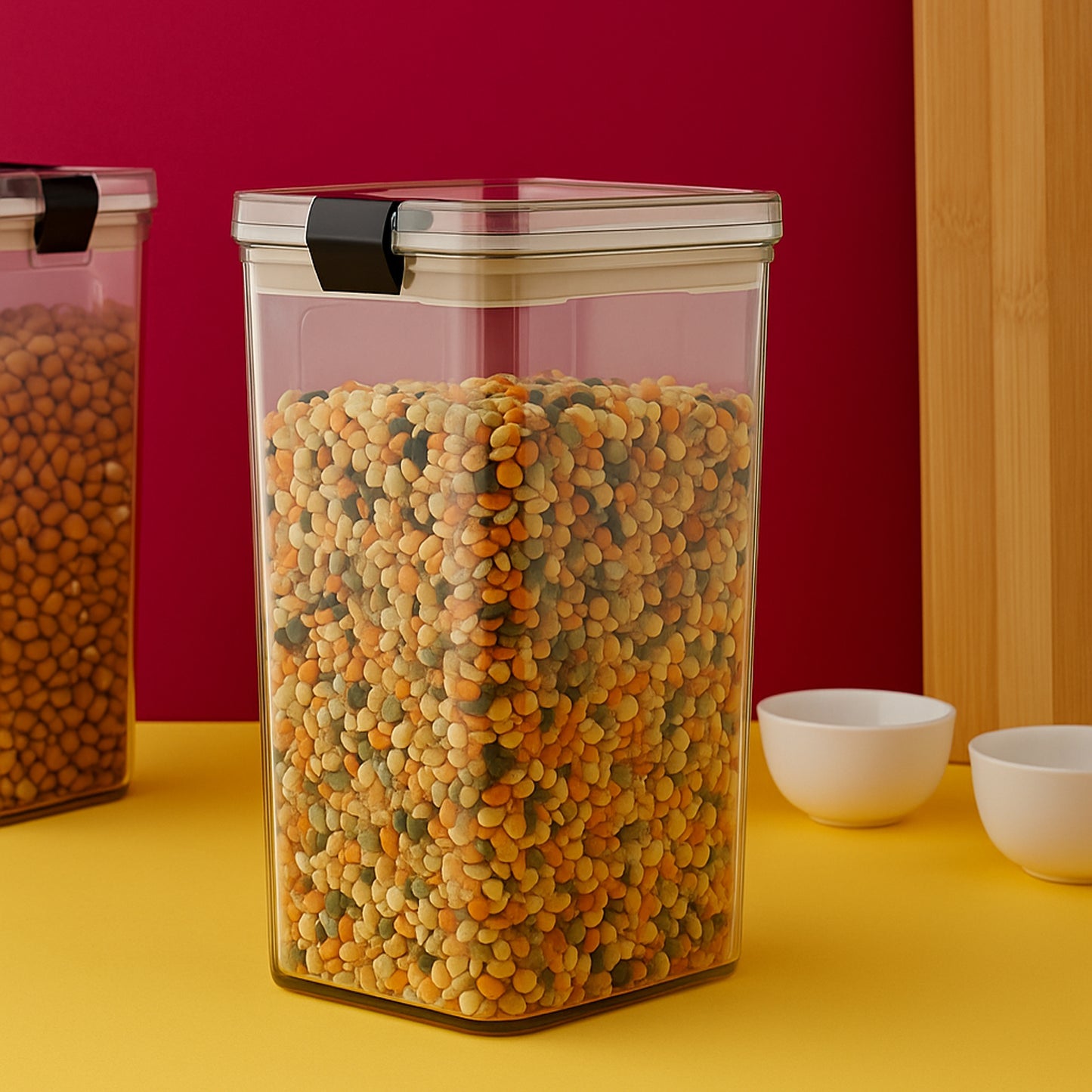 1700 Ml Airtight Lock  Lock Plastic Storage Container (1 Pc) - Happy Price - Image 3
