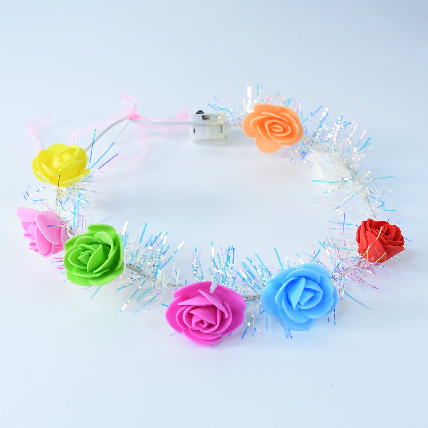 Led Flower Crown Headband  Multicolor Light-up (1 Pc) - Happy Price - Image 2