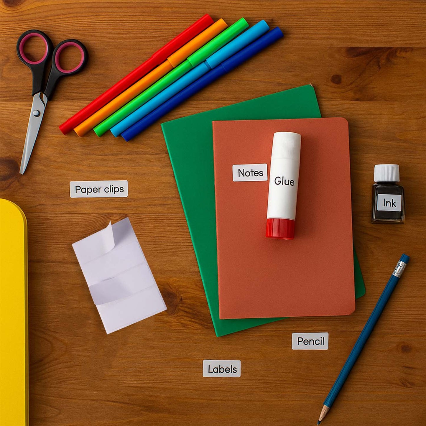 128 White Adhesive Labels - 1" x 2.75" All-Purpose Stickers for Home & Office - Happy Price - Image 6