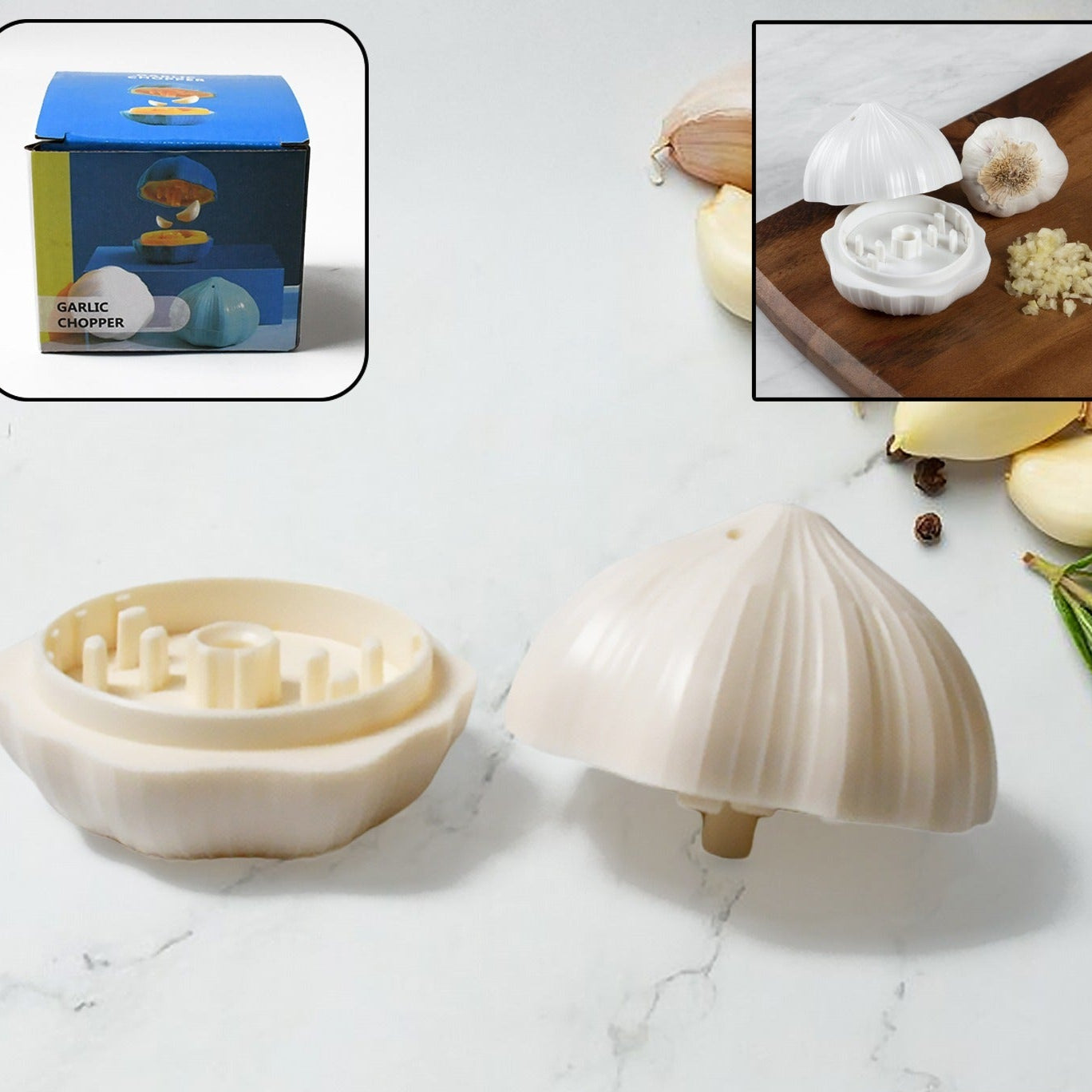 Garlic Press Sharpener Device Household Portable Manual Chili Ginger Garlic Masher Crusher Garlic Press Garlic Crusher Garlic Chopper Garlic Grinder - Happy Price - Image 1