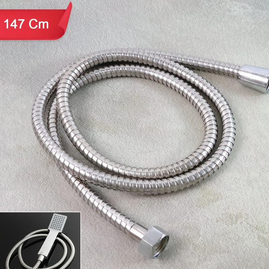 Stainless Steel Handheld Shower Hose - 1 Pc, Anti-Kink Flexible Pipe - Happy Price - Image 1