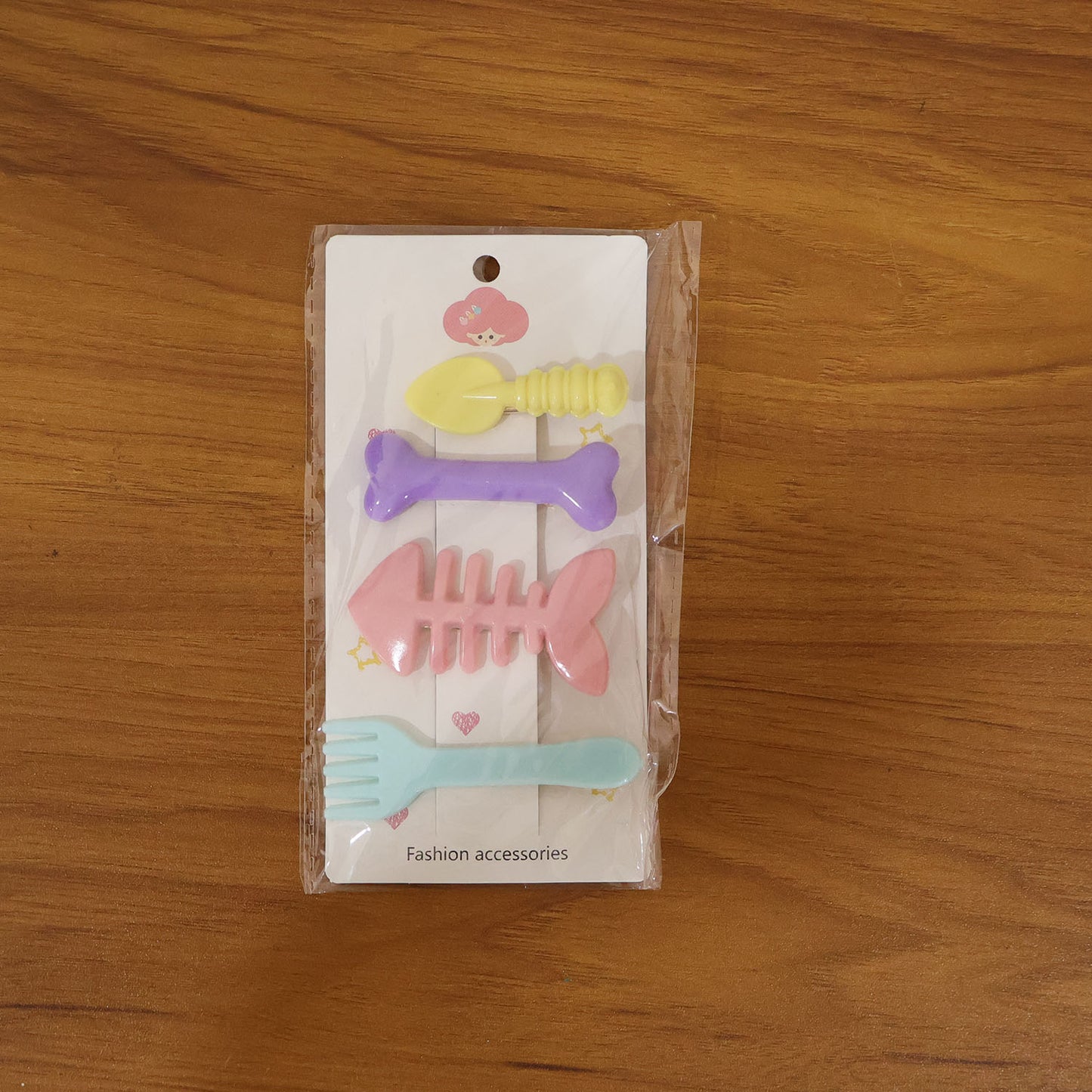 Cute Cartoon Hair Clips for Girls - 4 Pc Set - Happy Price - Image 7