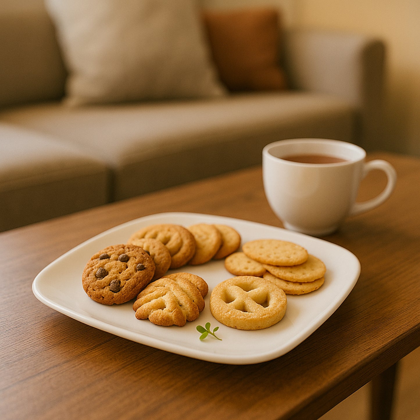 28 cm Square Dinner Plate - Durable Food-Grade Plastic for Meals & Snacks (1 Pc) - Happy Price - Image 3