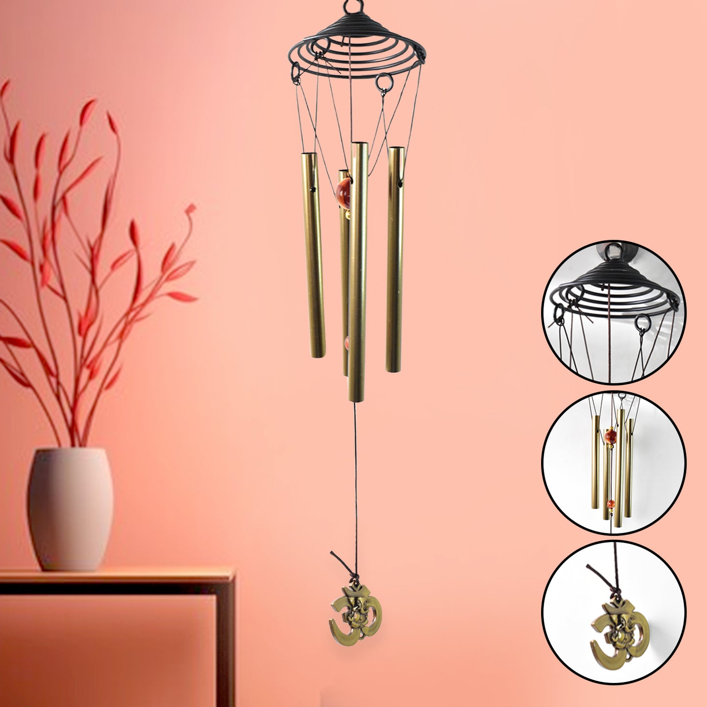 Dragonfly Hanging Wind Chime for Outdoor Decor - 1 Pc - Happy Price - Image 3