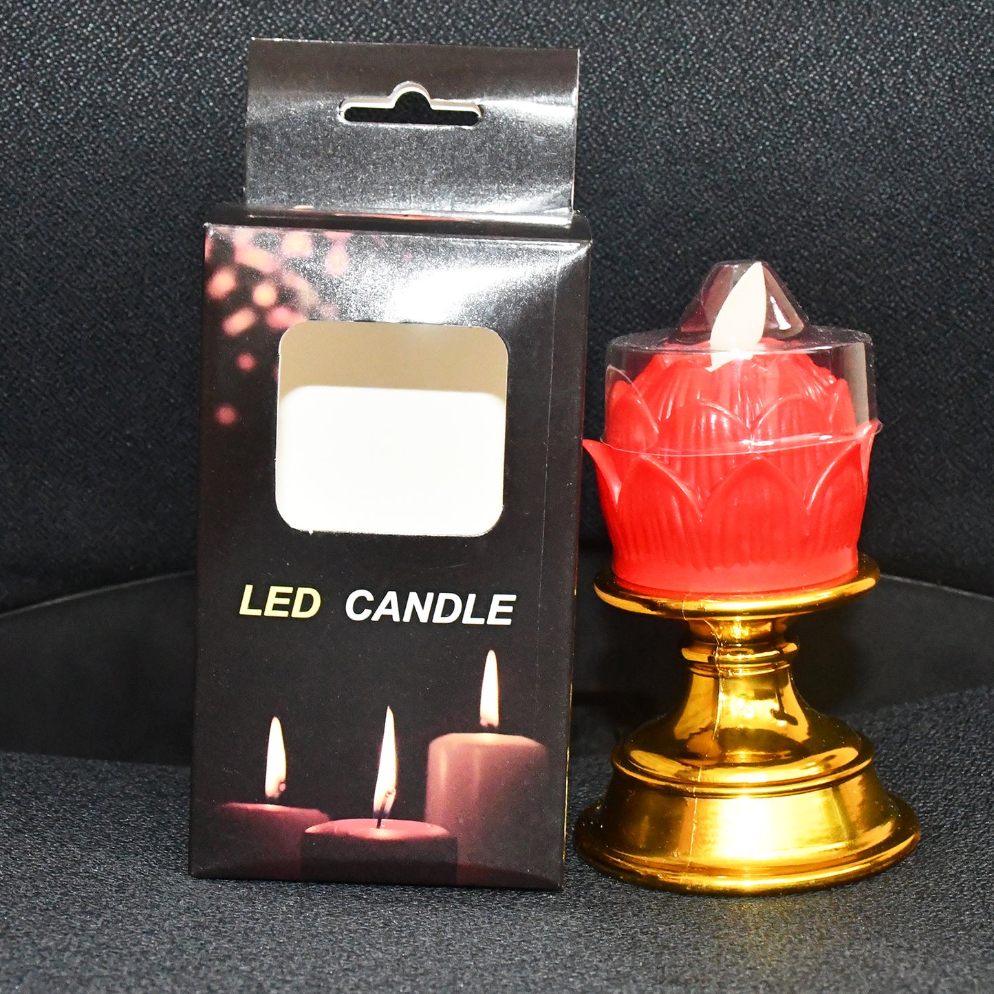 Lotus Shaped LED Flameless Candle with Holder (1 Pc) - Safe & Decorative Light - Happy Price - Image 7