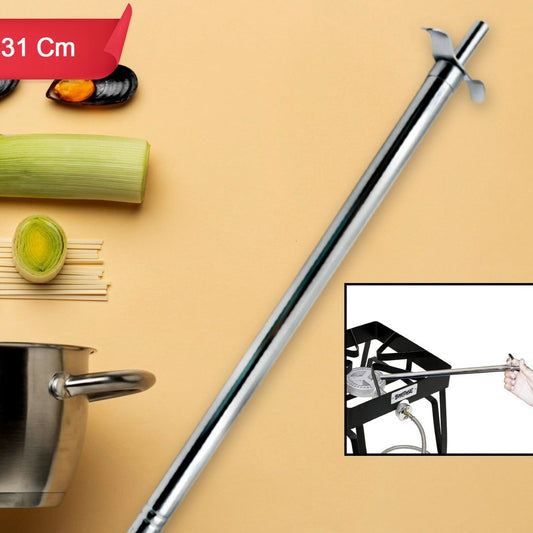 Big Stainless Steel Gas Lighter For Kitchen Gas Stove Long Spark Lighter For Kitchen Stove Unbreakable Lighters For Gas Stoves Restaurants  Kitchen (31 Cm  46 Cm  1 Pc) - Happy Price - Image 1