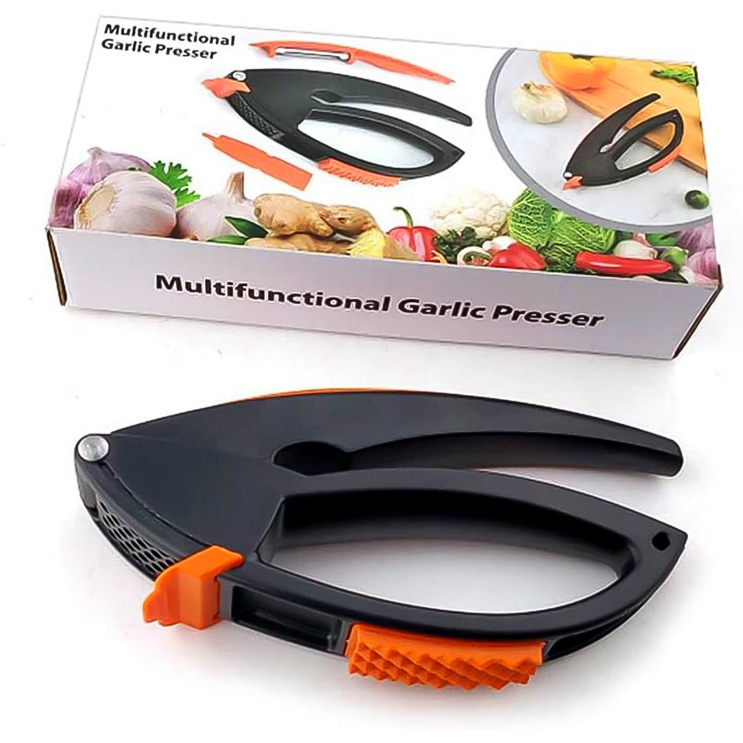 Multifunctional Garlic Press Garlic Mincing  Crushing Tool (1 Pc) - Happy Price - Image 2
