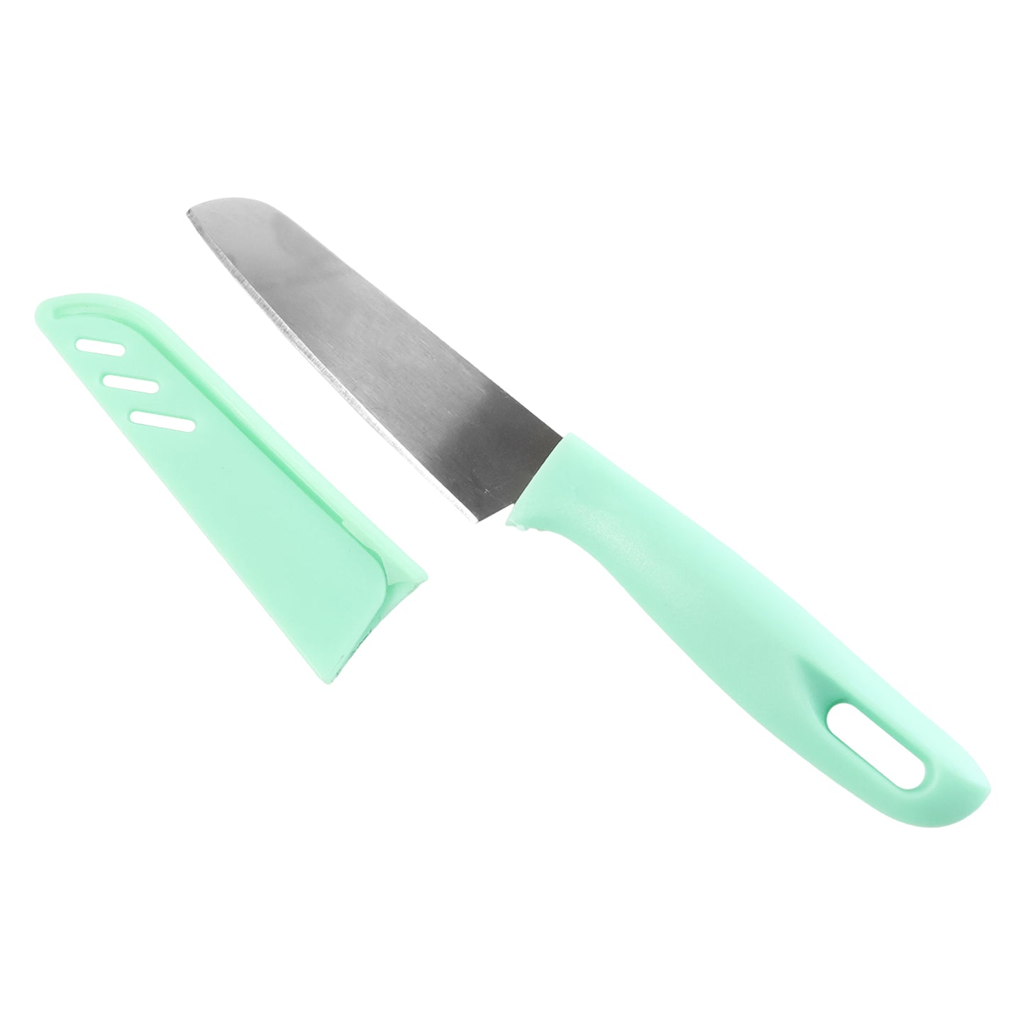 Sharp Stainless Steel Kitchen Knife with Soft Grip Handle & Cover (1 Pc) - Happy Price - Image 2