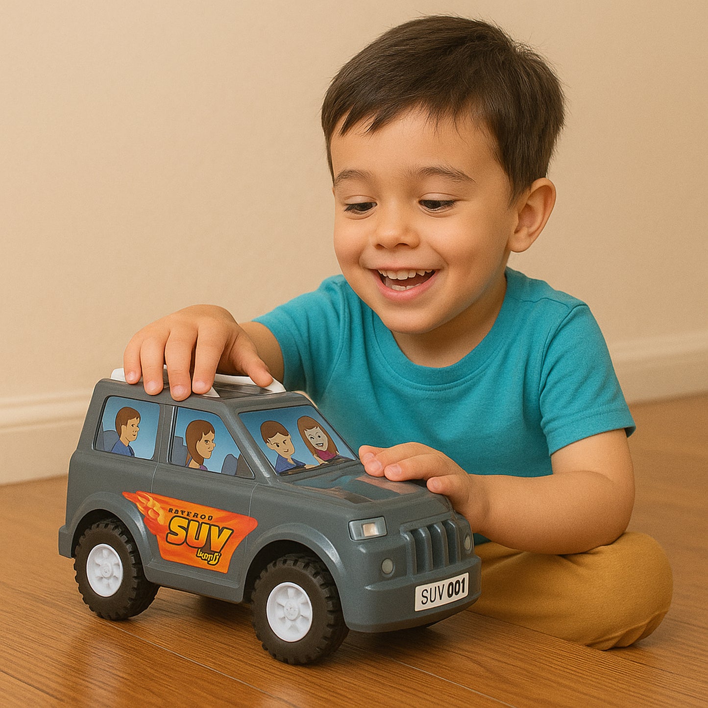 Friction Powered SUV Toy Car for Kids (1 Pc) - Happy Price - Image 4