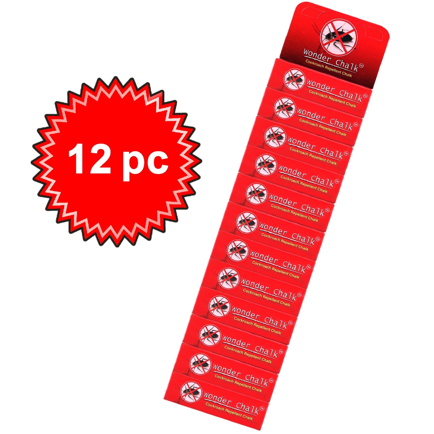 Cockroaches Repellent Chalk Keep Cockroach Away (Pack Of 12) - Happy Price - Image 1