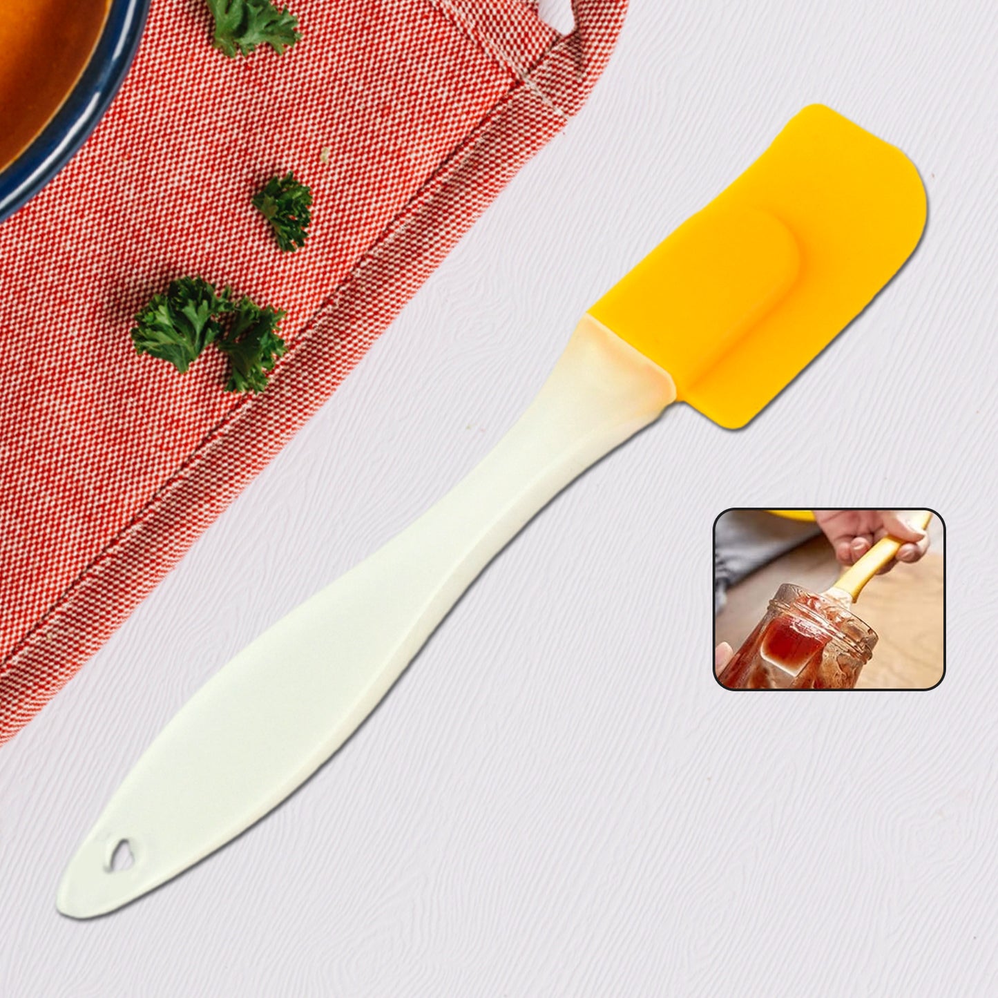 Silicone Cooking Spatula For Baking (1 Pc  19 Cm) - Happy Price - Image 2