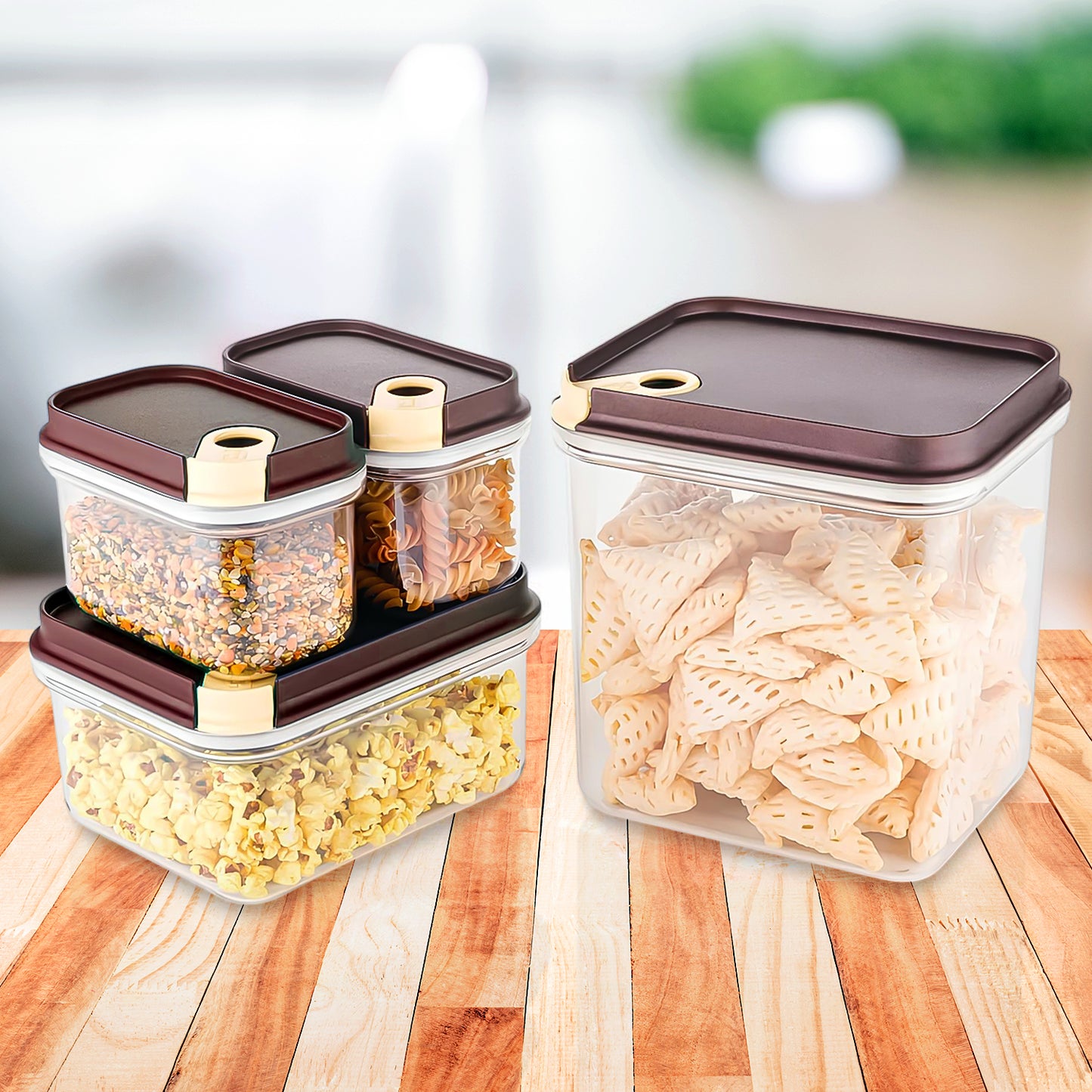 Ritu Push N Lock Airtight Food Storage Container Set (4 Pc) - Happy Price - Image 2