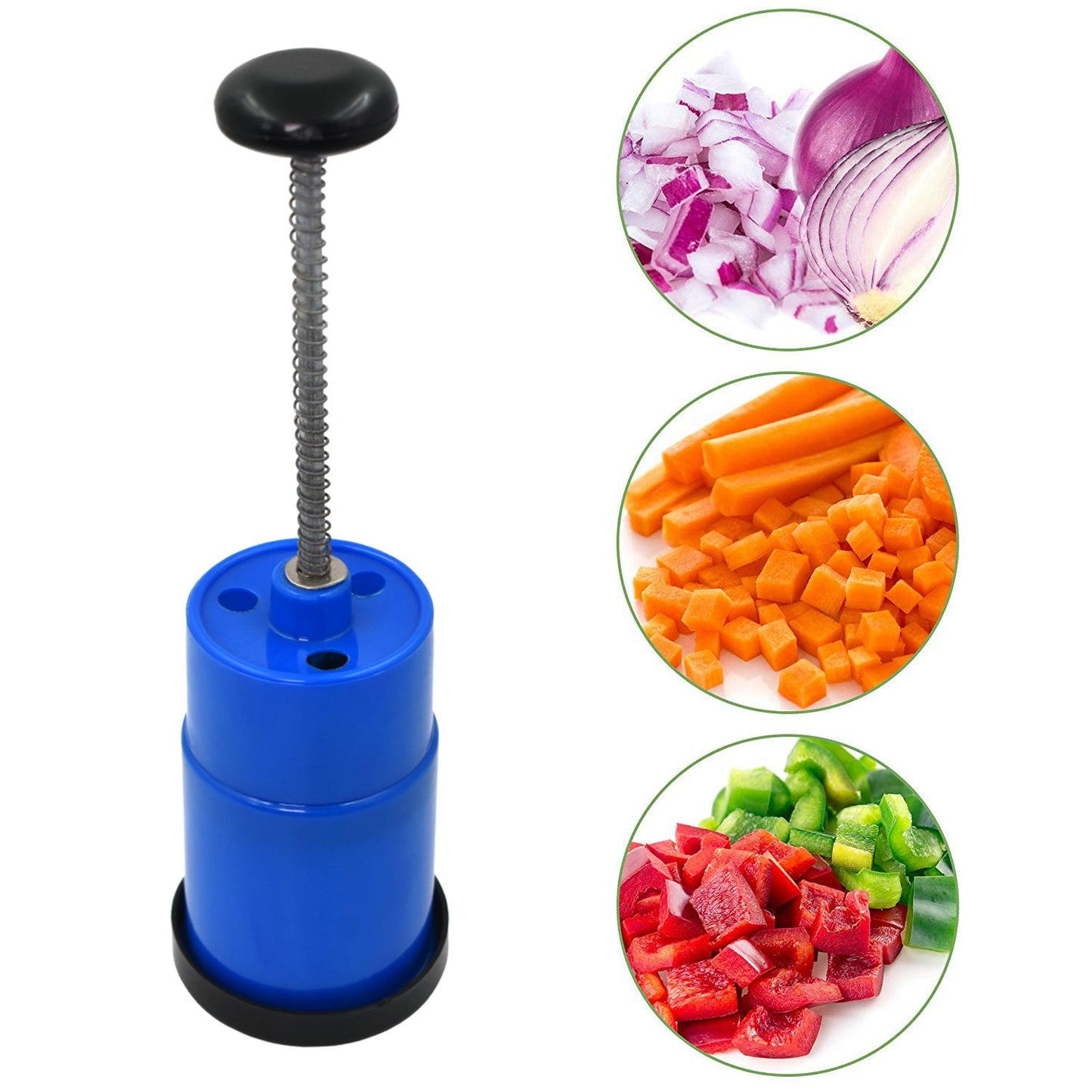 Onion Vegetable Hand Press Cutting Chopper (1 Pc  Mix Color) - Happy Price - Image 5