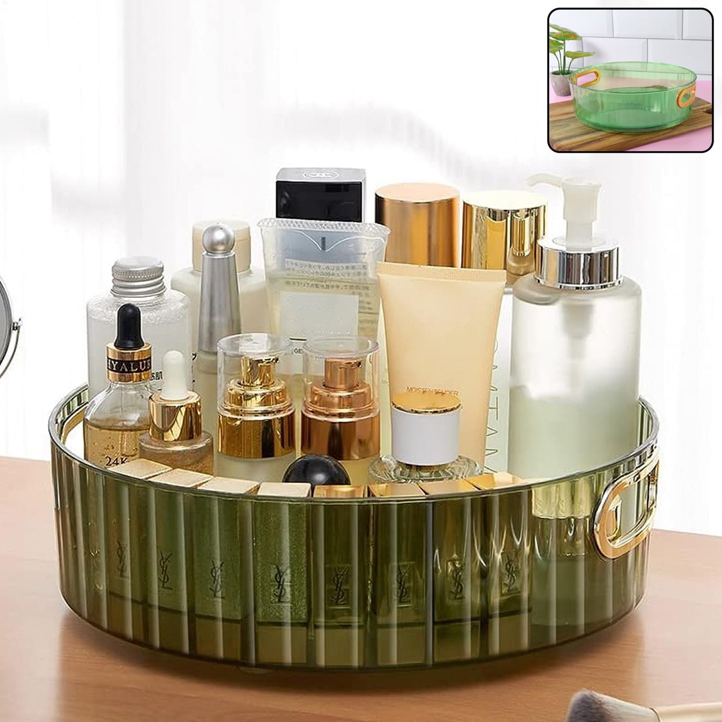 360 Rotating Multipurpose Storage Rack with Handles (1 Pc) - Happy Price - Image 4