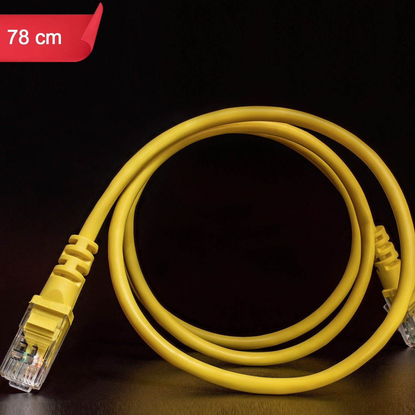 78 Cm Ethernet LAN Cable with RJ45 Connectors - 1 Pc - Happy Price - Image 1