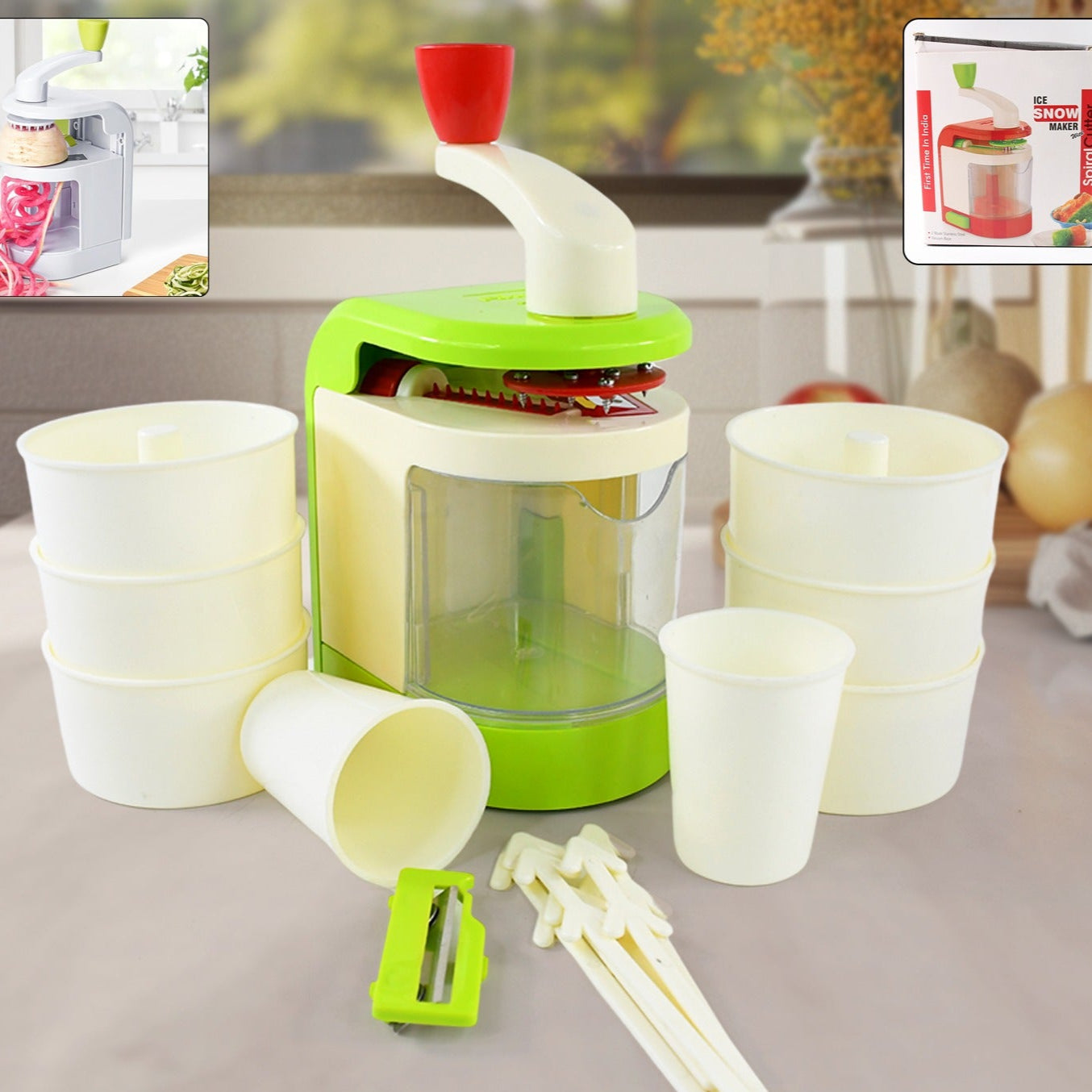 Ritu Multi-function Spiral Potato Twister  Snack Maker Machine (1 Set) - Happy Price - Image 1