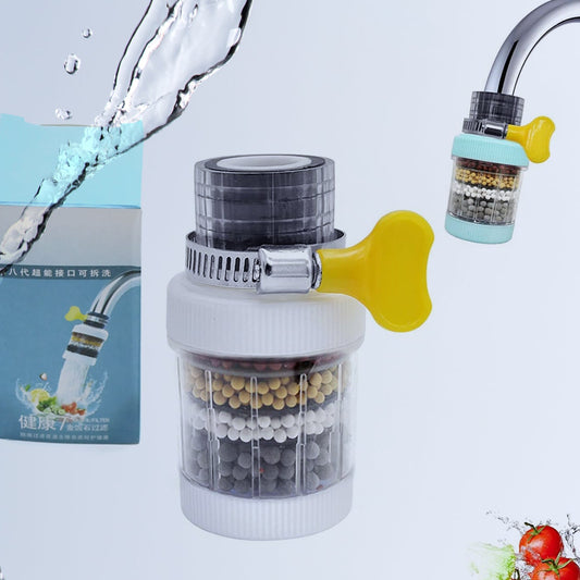 Faucet Water Filter Tap Purifier For Kitchen Sink Kitchen Tap Activated Carbon Filtration Clean Purifier 4 Layer Filter For Bathroom Home - Happy Price - Image 1