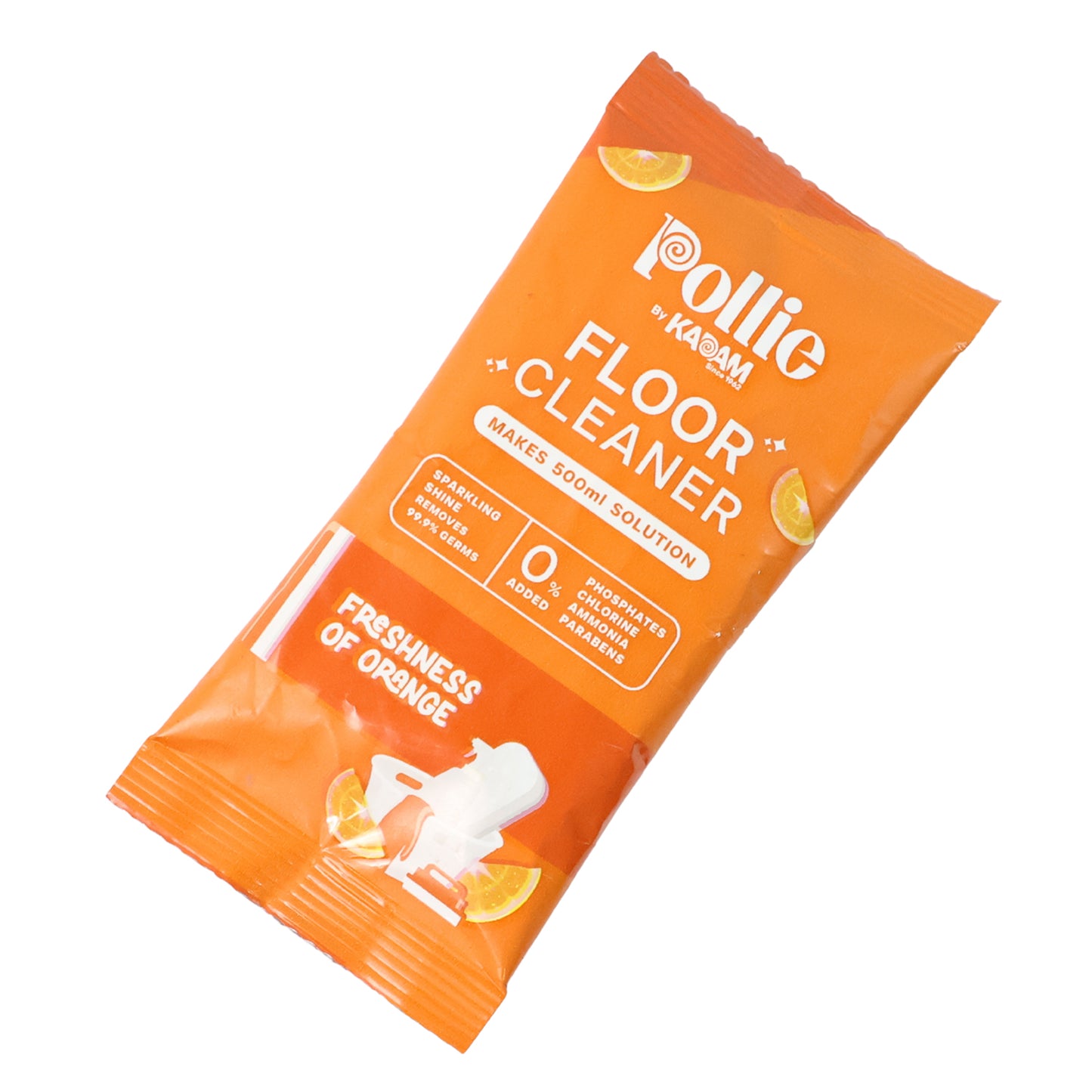 Pollic Kadam Orange Floor Cleaner Concentrate Sachet - 50 Gm - Happy Price - Image 2