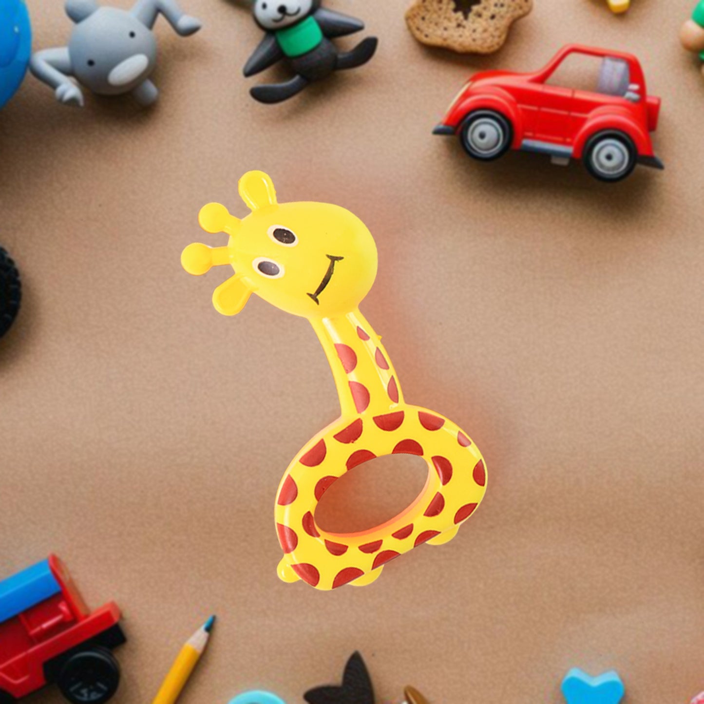 3 Pcs Set Colorful Animal Shape Baby Rattle Toy - Happy Price - Image 4