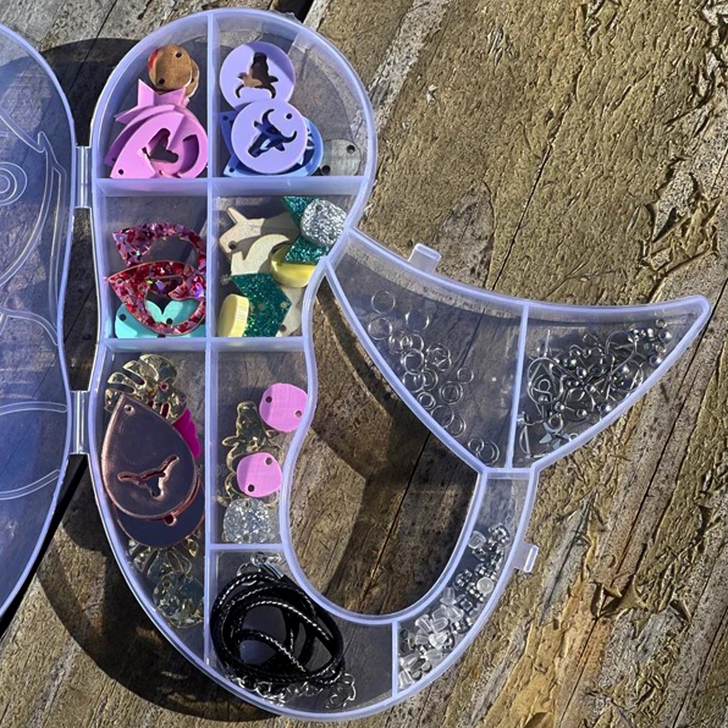 Mermaid Shape Plastic Storage Organizer Box (1 Pc) - Happy Price - Image 6