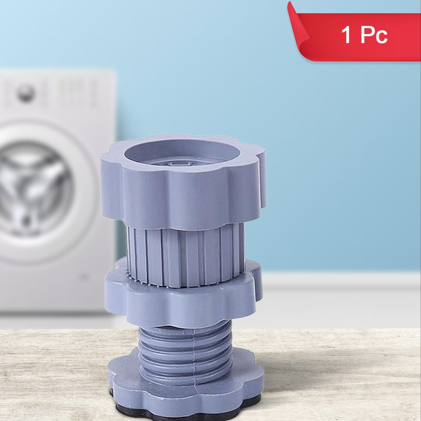 Washing Machine Support Anti Vibration Washing Machine Support Adjustable Washer Anti Vibrasion Pads Washer  Dryer Pedestalswashing Machine Accessory Anti- Skid Pad Pvc Lifting Pad Non-slip ( 4 Pc Set  1pc ) - Happy Price - Image 1