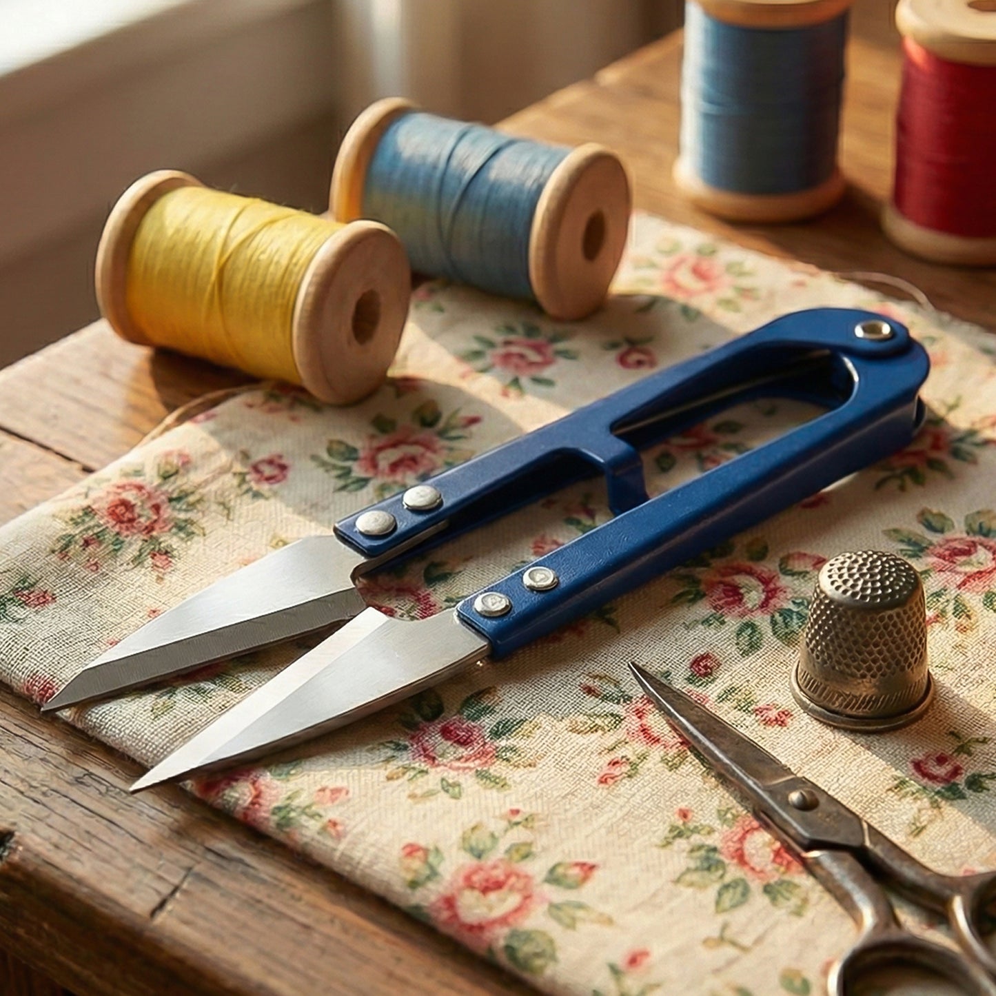 Comfort Grip Fabric Scissors (1 Pc) - Precision Cutting for Sewing & Crafts - Happy Price - Image 6