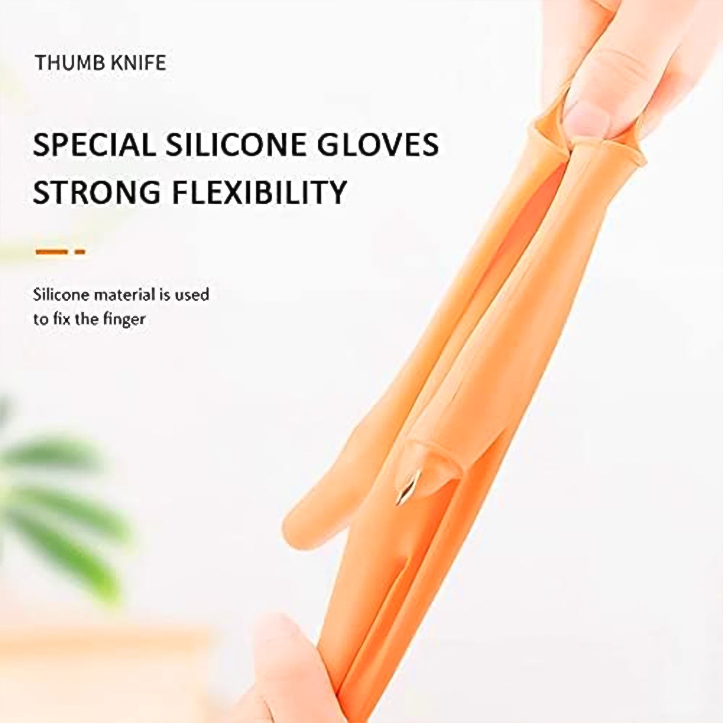 Gloves Silicone Thumb Knife Finger Protector Gears Cutting Vegetable Harvesting Knife - Happy Price - Image 3