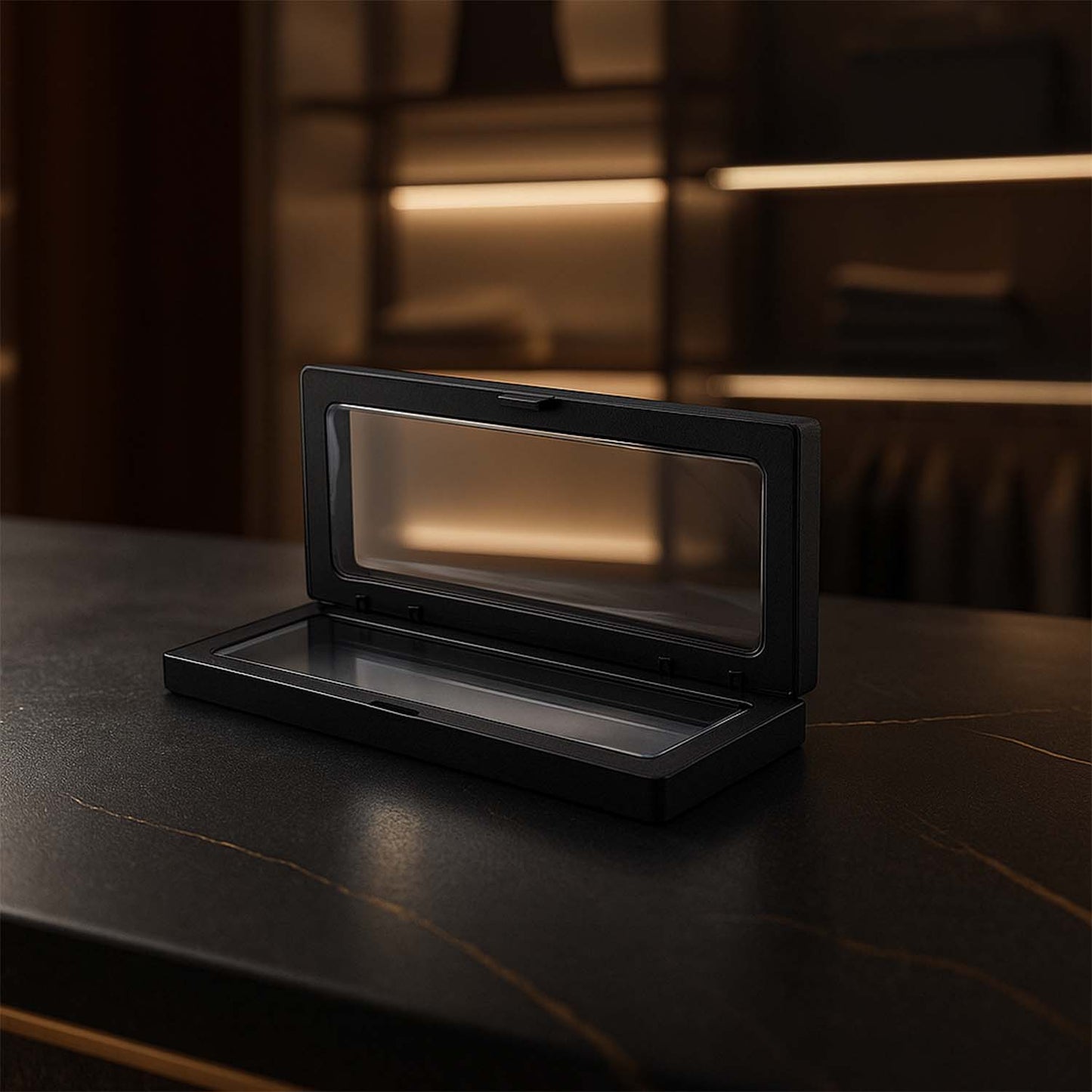 Transparent Jewellery Display Box 18x7 cm (1 Pc) - Floating Frame Organizer - Happy Price - Image 3