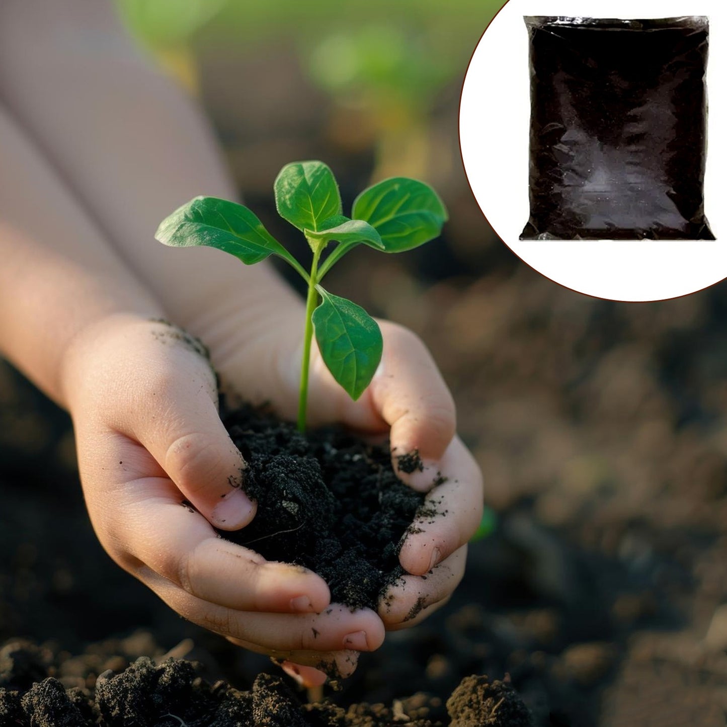 Organic Vermicompost Black Soil For Plants Health Manure (1 Kg Approx) - Happy Price - Image 2