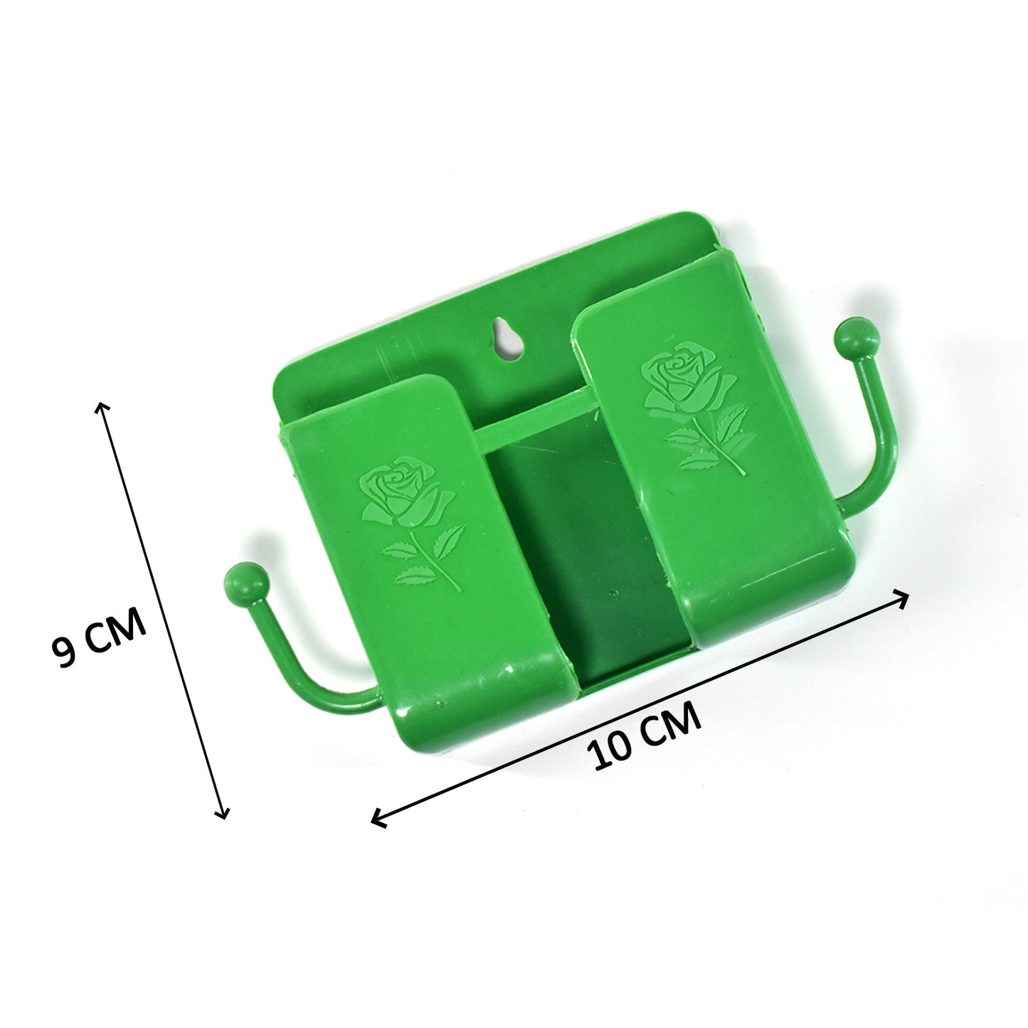 a Wall Mounted Storage Boxremote Storage Organizer Case With 2 Side Hanging Hooks. - Happy Price - Image 4