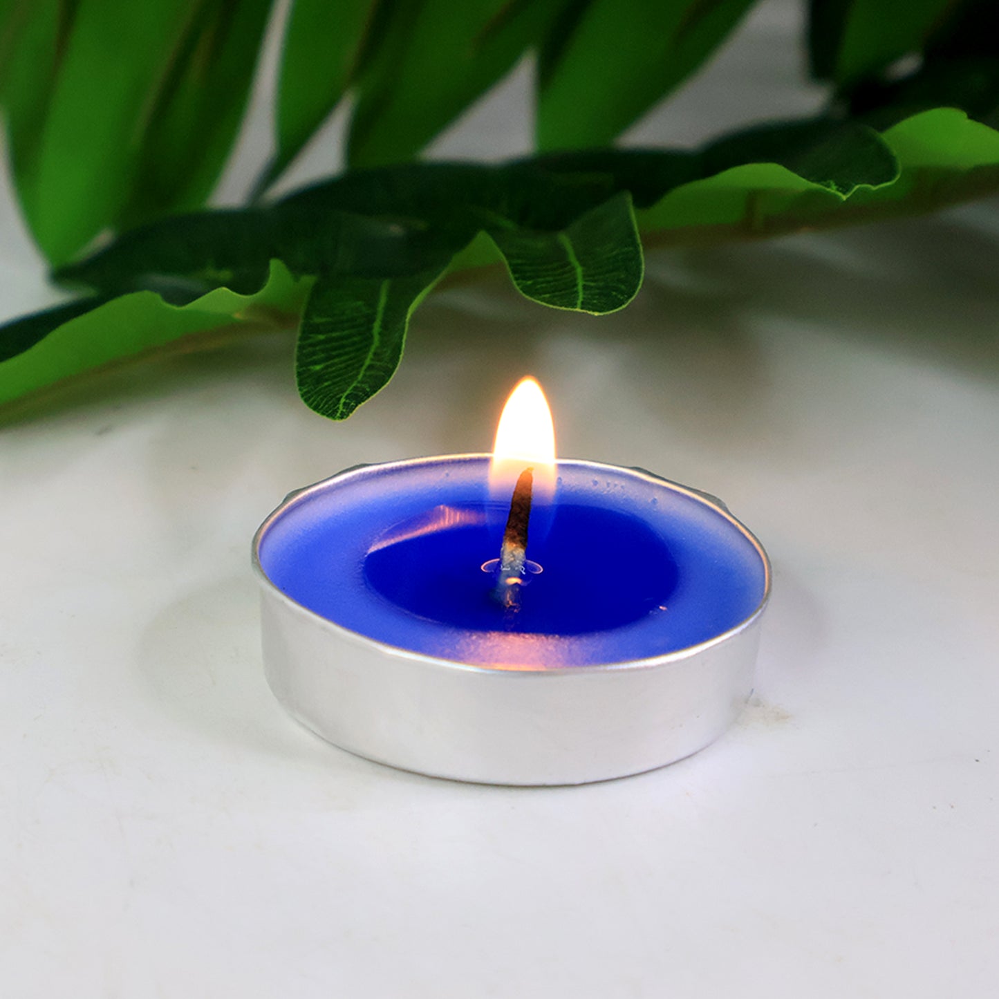 Blue Scented Tea Light Candles - Pack of 25 for Home Decor & Ambiance - Happy Price - Image 4