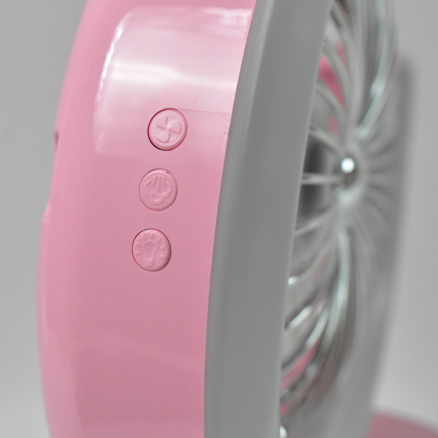 Desktop Fan - Camping Fan With Led Light Portable Humidifying Fan (1 Pc  Plug  Play Fan) - Happy Price - Image 4