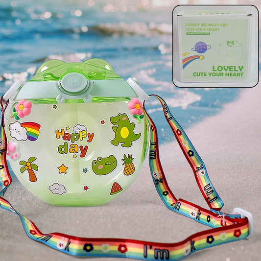 Donut Water Bottle Sipper Bottle (1 Pc  400 Ml Approx) - Happy Price - Image 1