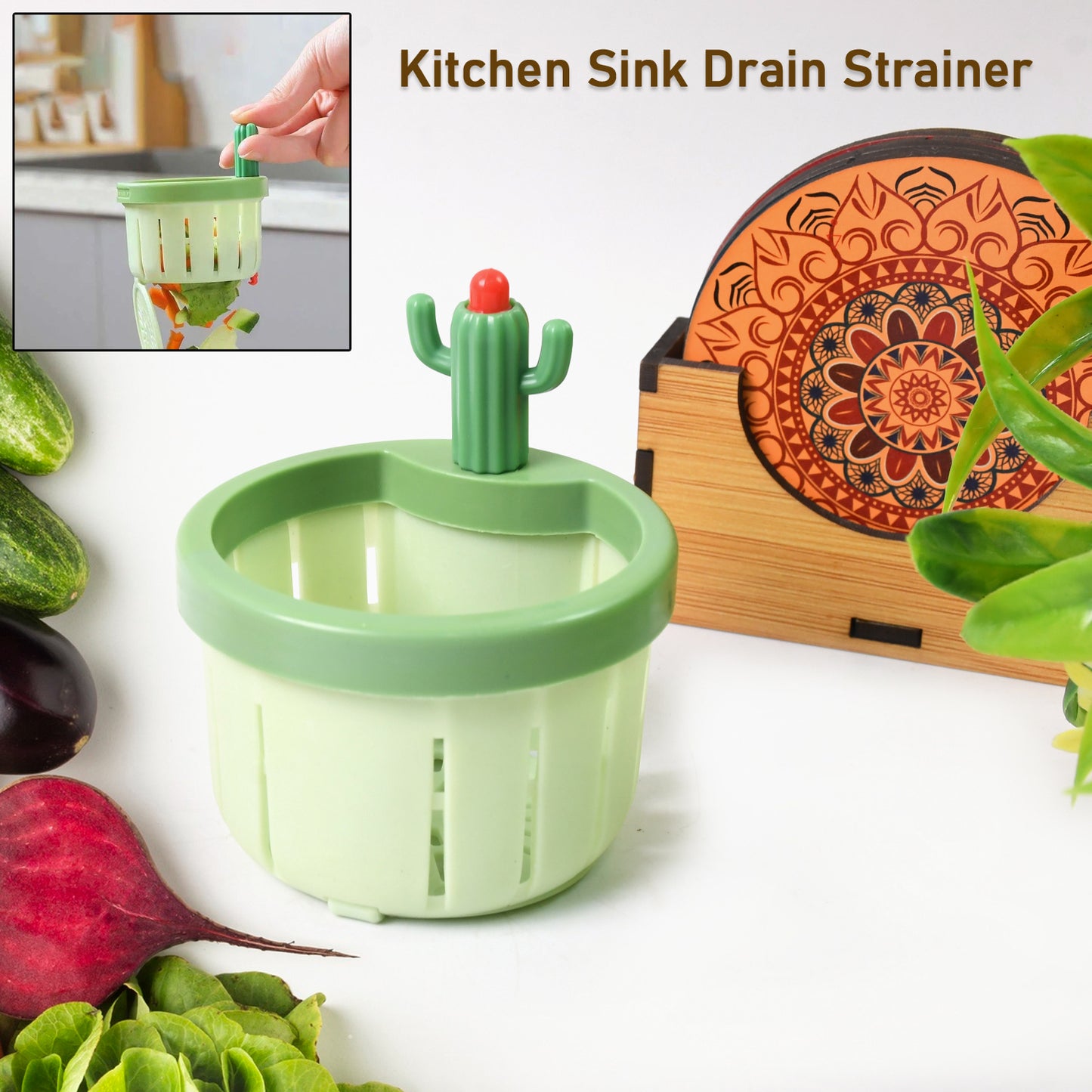 Plastic Kitchen Sink Drain Strainer (1 Pc) - Happy Price - Image 2