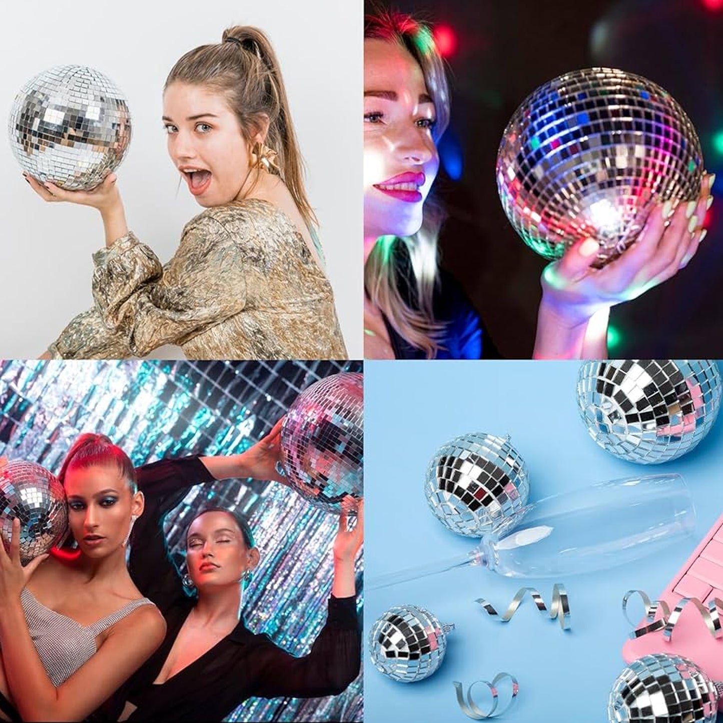 Mirror Disco Ball Hanging Decoration - 1 Pc - Happy Price - Image 5
