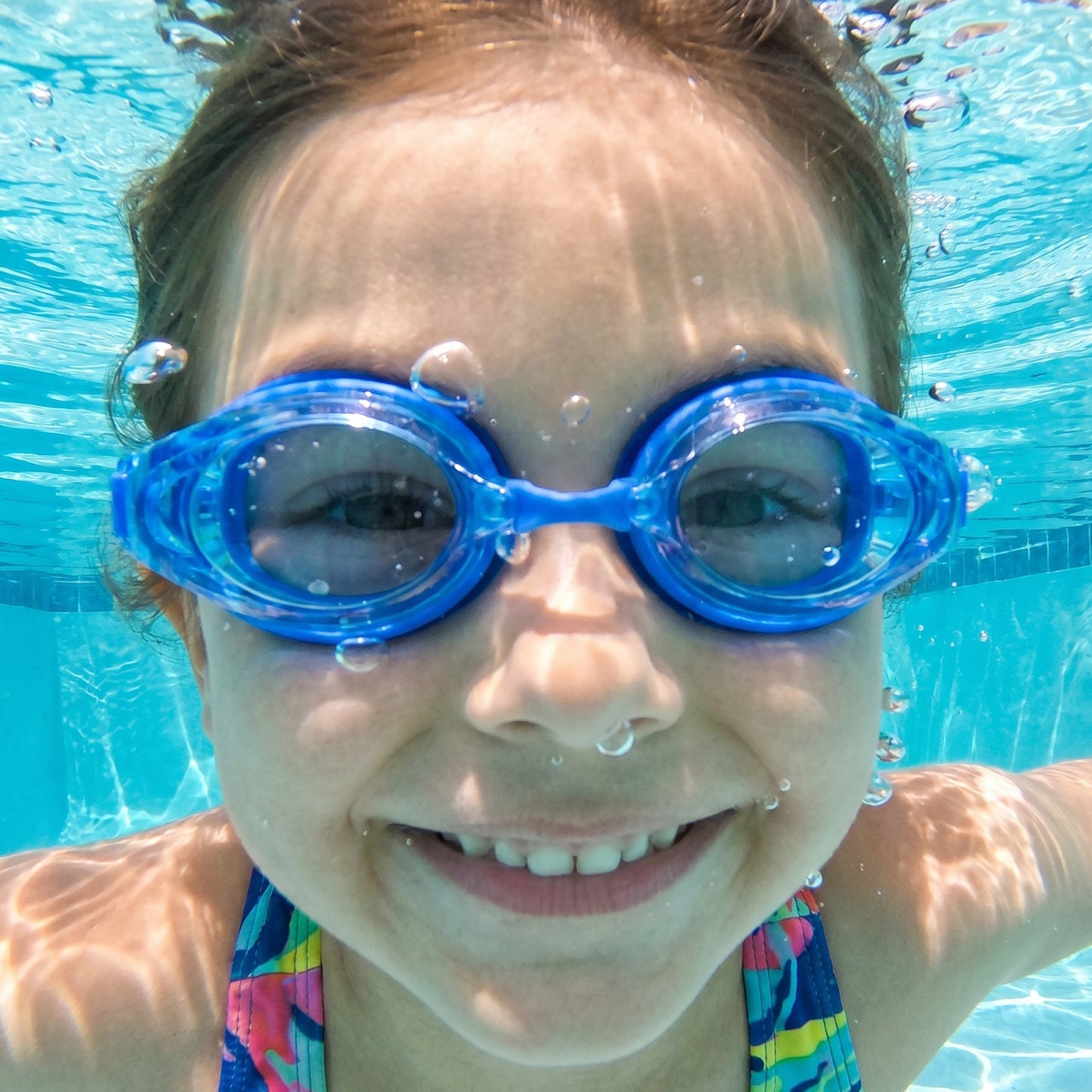 Kids Professional Style Swimming Goggles With Anti-fog  1 Pc