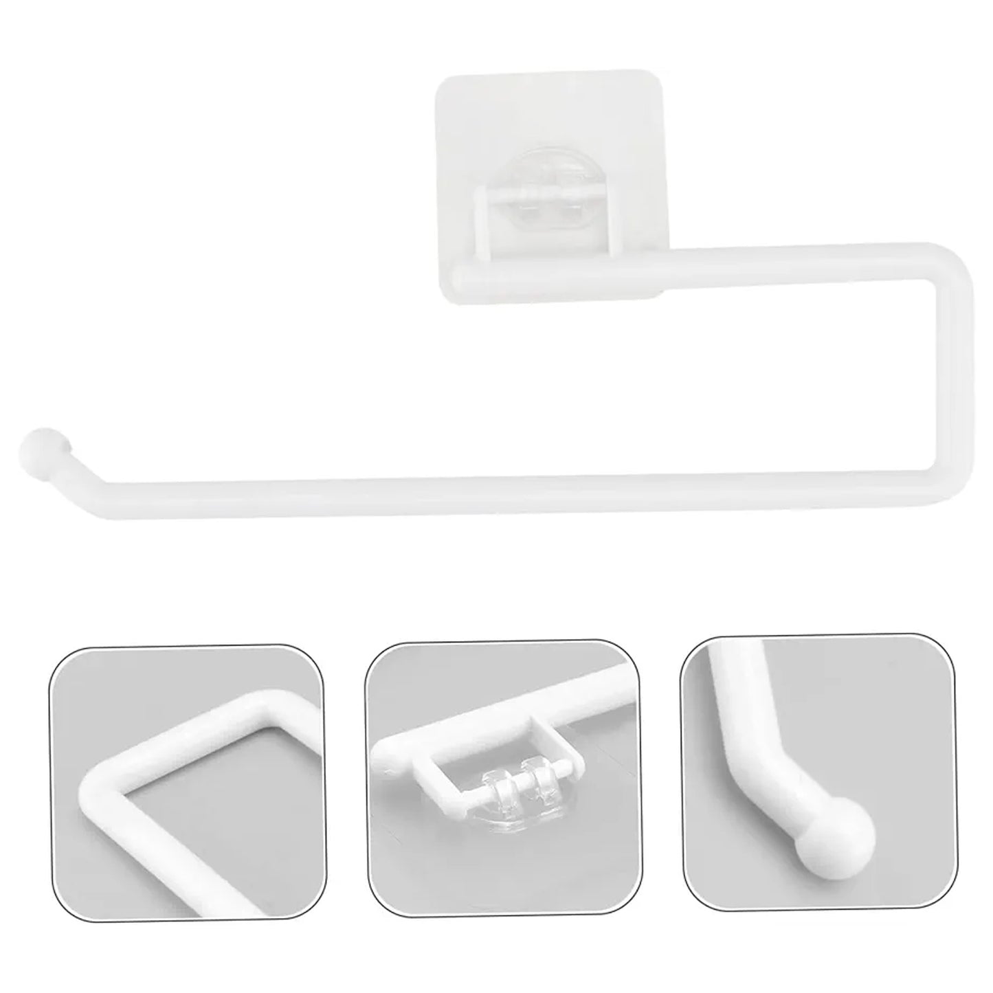 Wall Mounted Paper Towel Holder with Suction Cup - 1 Pc - Happy Price - Image 6