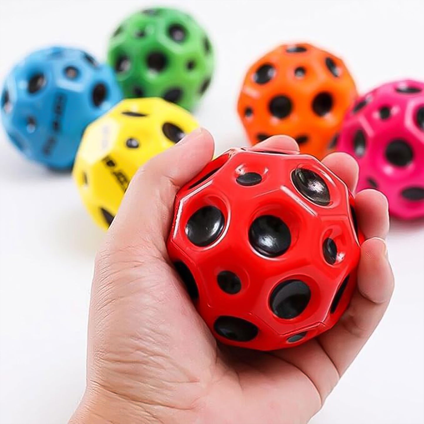 Rubber Super Bouncy Coral Star Anti Stress Ball Multicolor (1 Pc) - Happy Price - Image 6