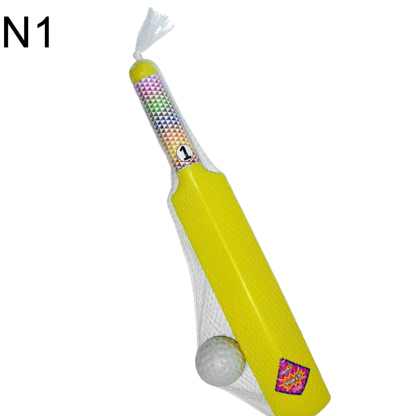 Plastic Cricket Bat and Ball Set for Kids - Lightweight Toy for Indoor/Outdoor Play - Happy Price - Image 1