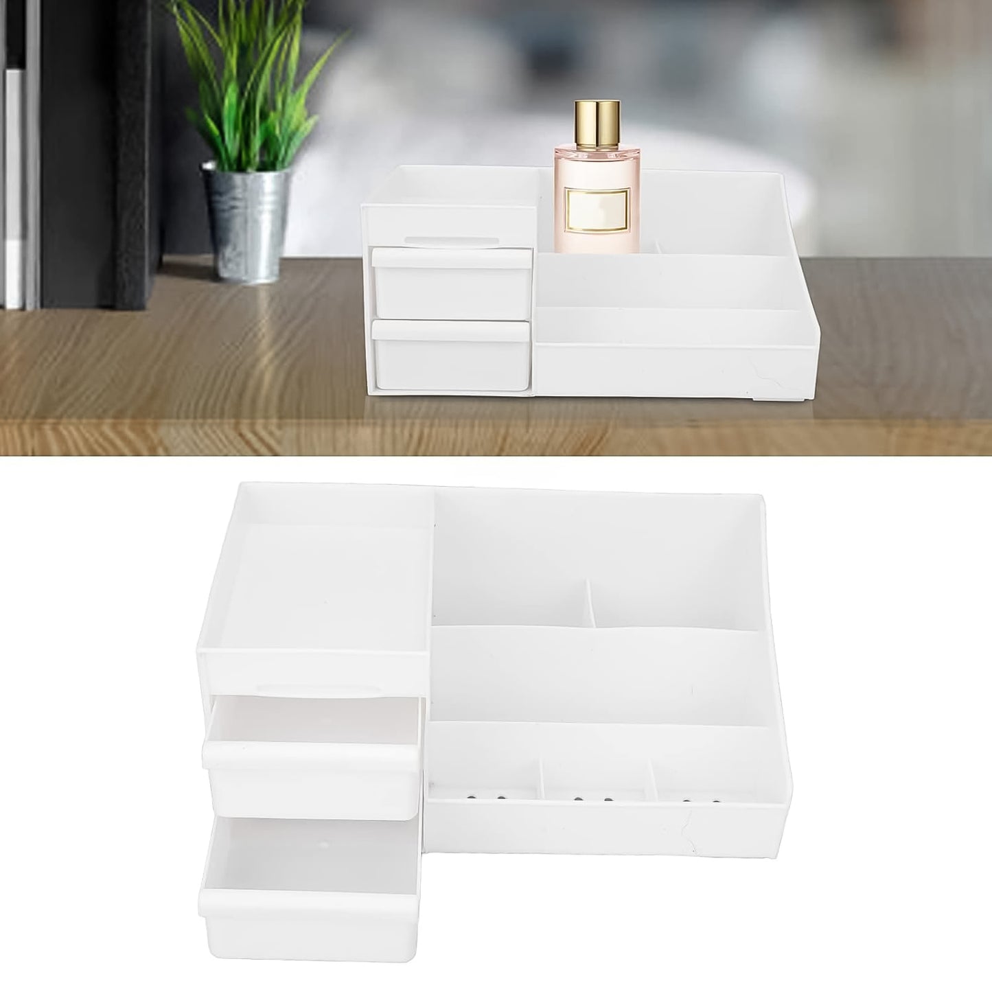 Large Capacity Desktop Cosmetic Storage Box (1 Pc  Mix Color) - Happy Price - Image 3