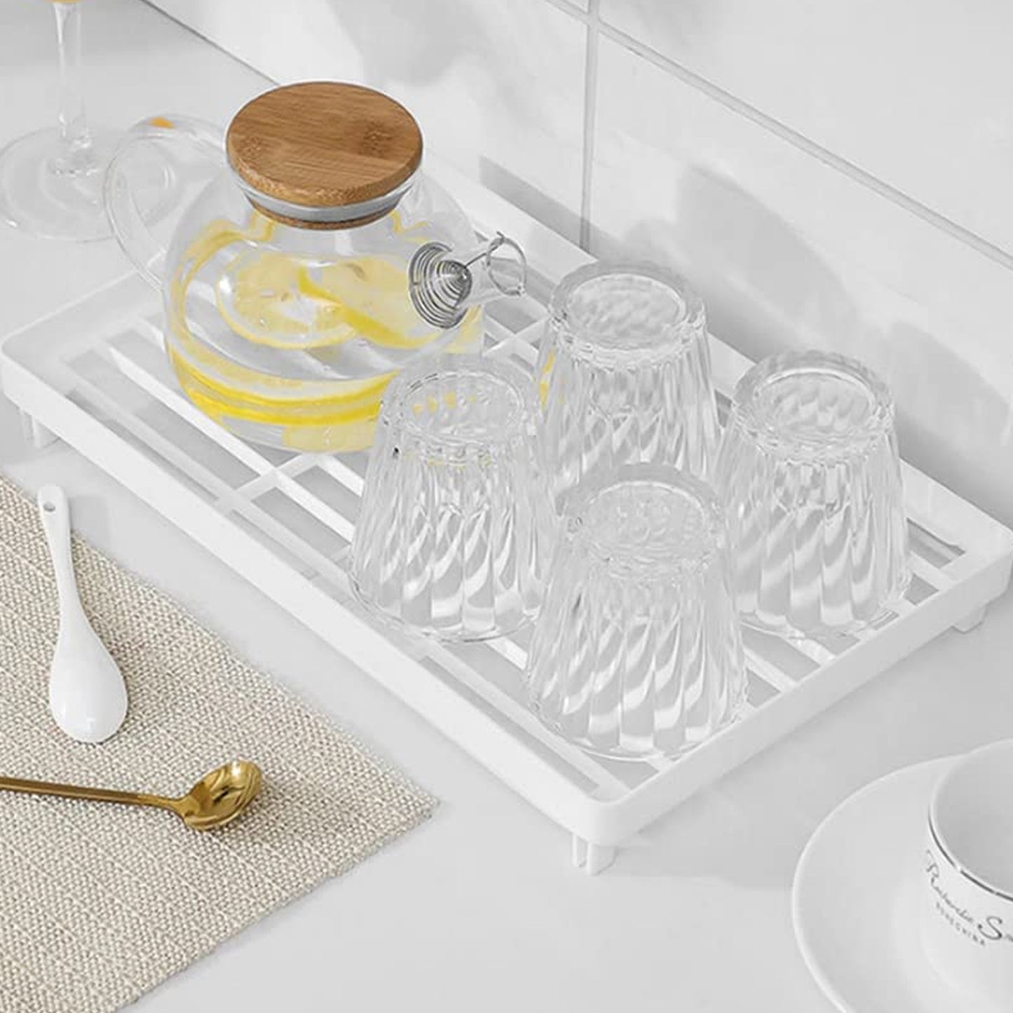 Plastic Bathroom Organizer Kitchen Utility Storage Rack (1 Pc) - Happy Price - Image 2