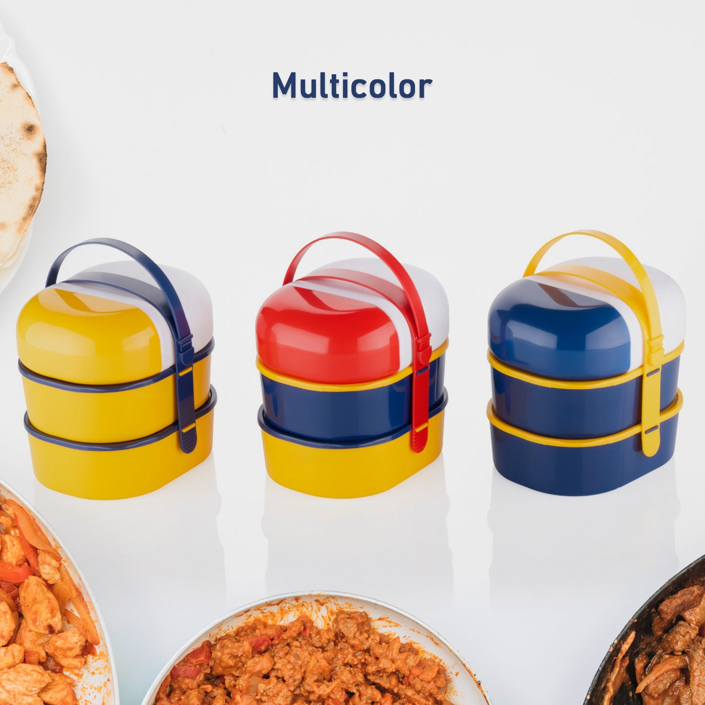 Mr. Chef Smart Lunch Box Capsule Shape Strap-on Lunch Box With Water Bottle And Handle - Happy Price - Image 6