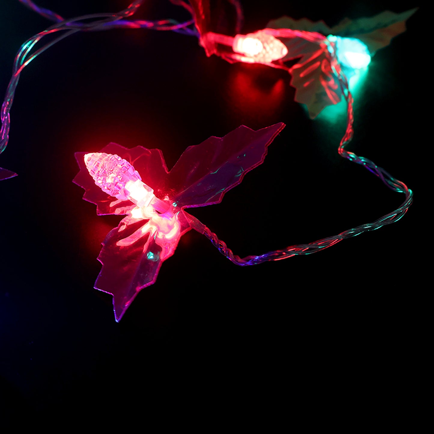 4 Meter LED Leaf String Lights - Multicolor Decorative Fairy Lights for Festivals & Home - Happy Price - Image 3