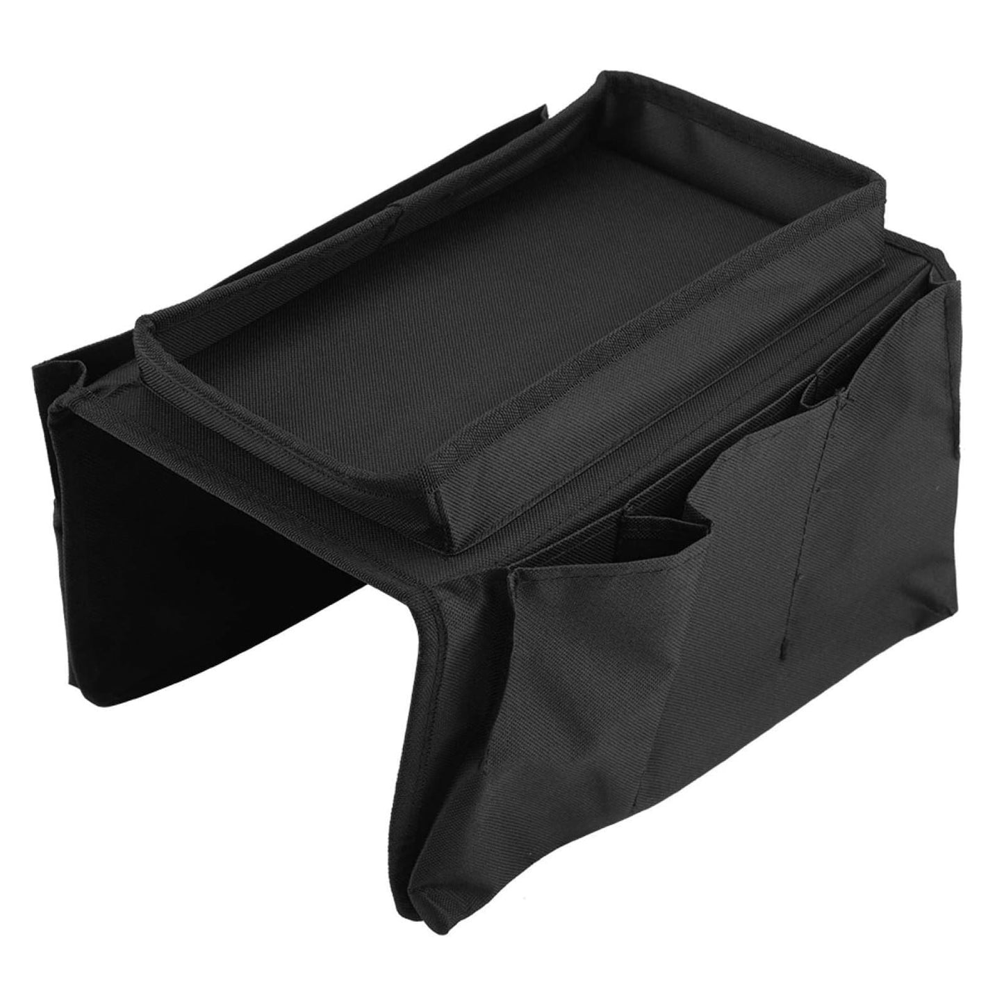 Sofa Arm Rest Hanging Storage Bag Storage Bag For Sofa Ideal For Sorting Magazines Ipad Books (Black) - Happy Price - Image 4
