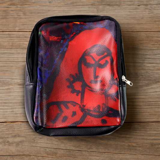 Handcrafted Multipurpose Zipper Pouch With Traditional Art Print (1 Pc) - Happy Price - Image 1