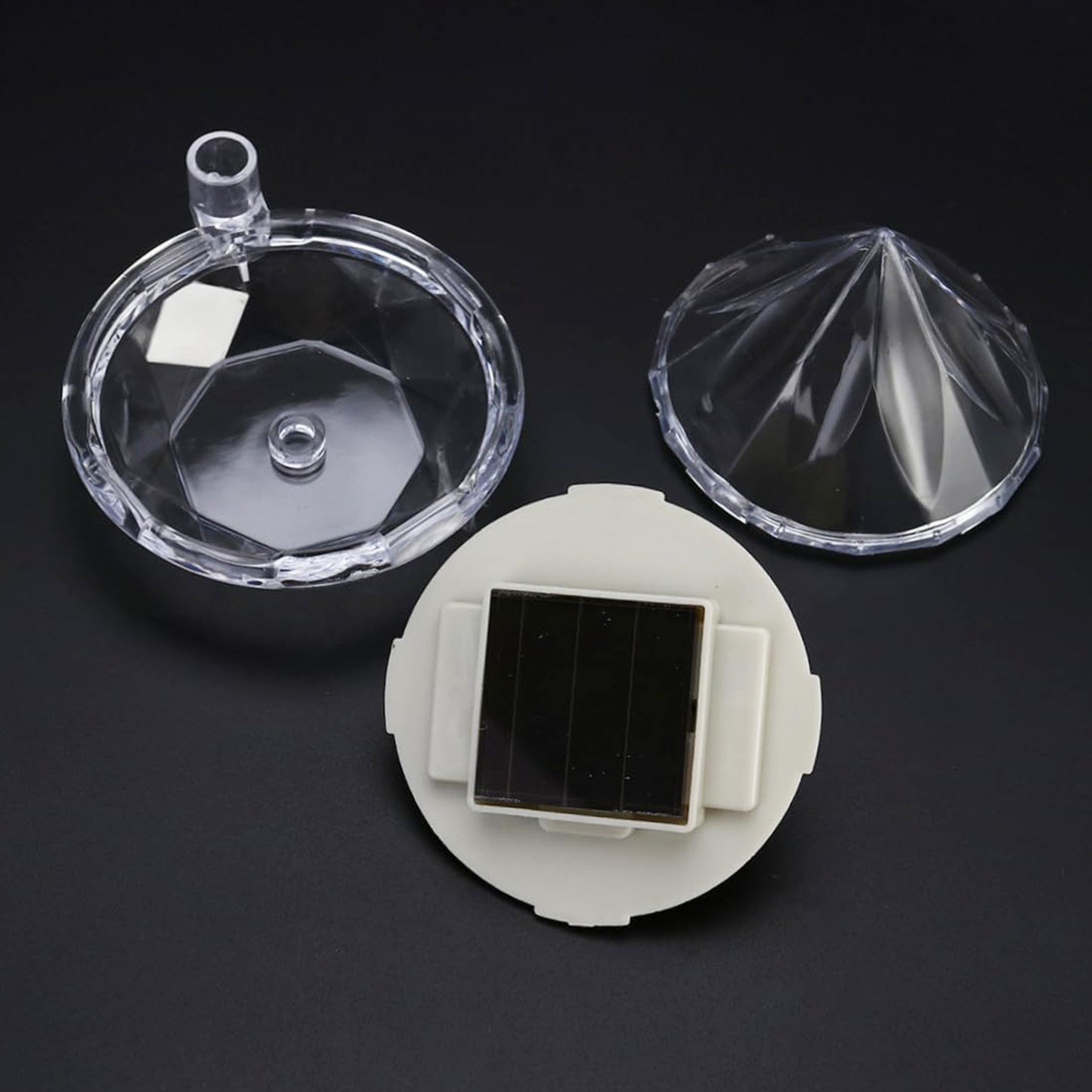 Diamond Shape Solar Garden Lights - Set of 4 Waterproof LED Pathway Lamps - Happy Price - Image 4