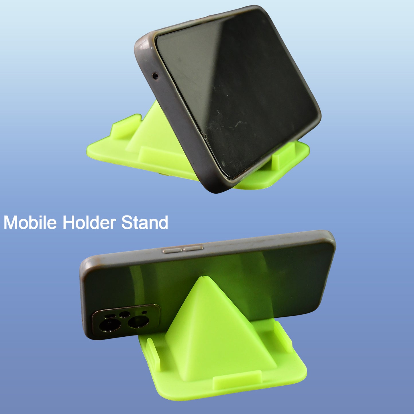 Virgin Mobile Accessories Universal Portable Four-sided Pyramid Shape Desktop Table Mobile Holder Stand (1 Pc) - Happy Price - Image 5