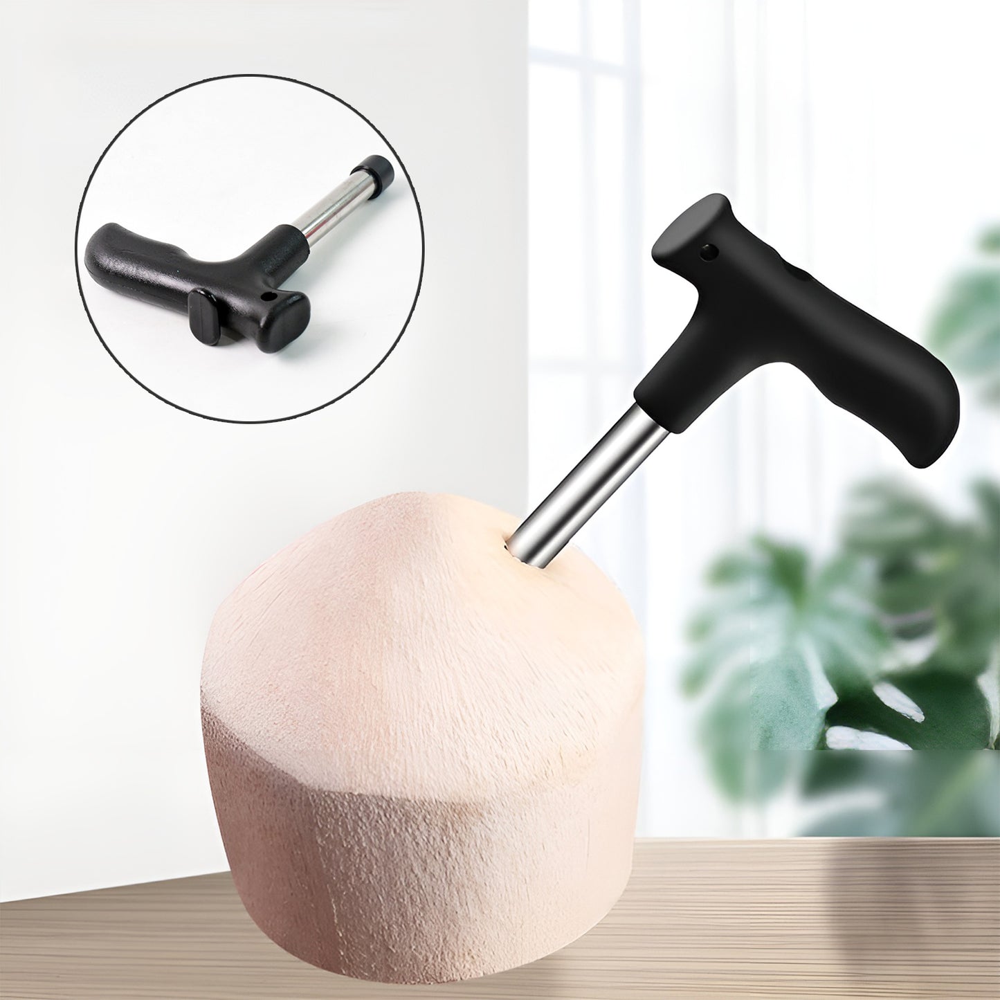 Easy Coconut Opener Tool with Ergonomic Handle (1 Pc) - Happy Price - Image 4
