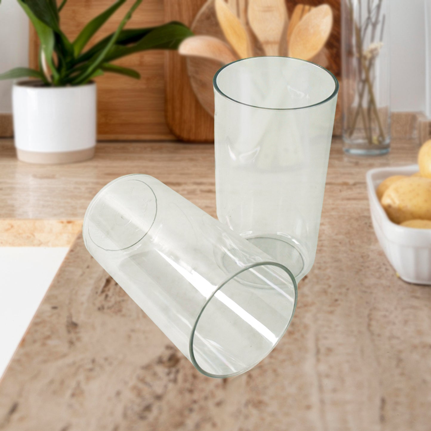 Apex Clear Plastic Tumbler  Glass Set  6-piece Unbreakable - Happy Price - Image 3